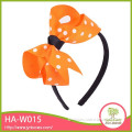 Beautiful orange bow popular hair ornaments